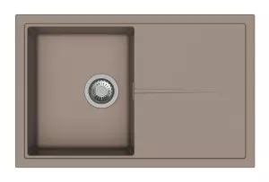 StrongSinks S3 Dřez granit Labe 780 780x500mm s odkapem béžová