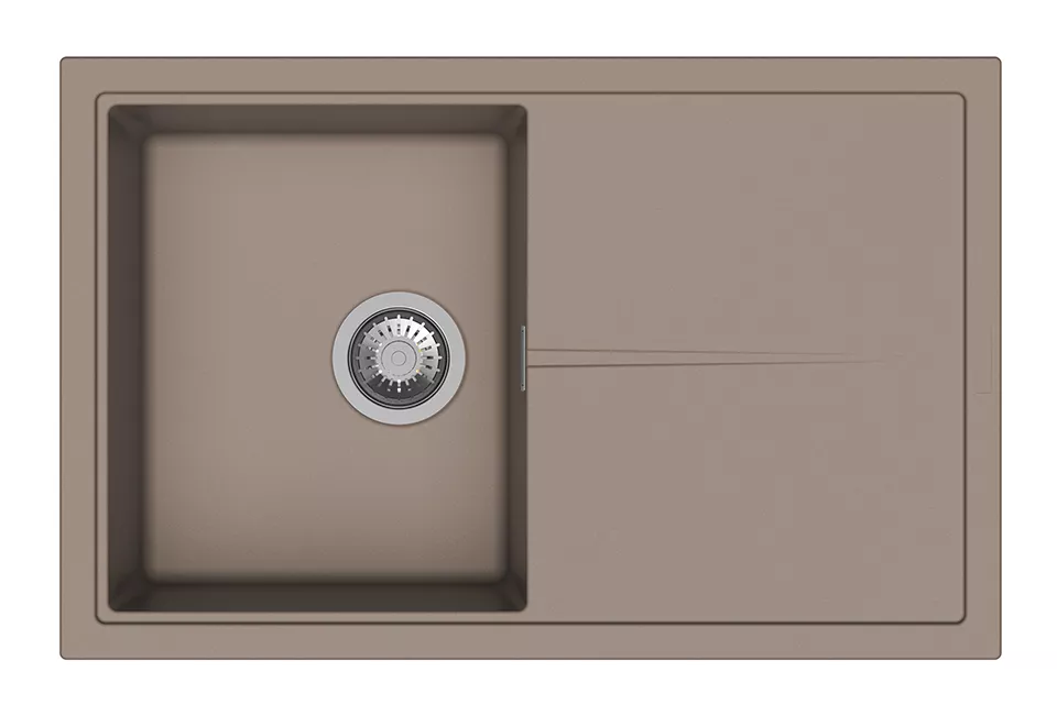 StrongSinks S3 Dřez granit Labe 780 780x500mm s odkapem béžová Strong