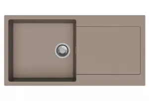  StrongSinks S3 Dřez granit Zala 1000 1000x500mm s odkapem béžová
