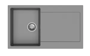 StrongSinks S3 Dřez granit Zala 860 860x500mm s odkapem šedá
