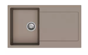 StrongSinks S3 Dřez granit Zala 860 860x500mm s odkapem béžová
