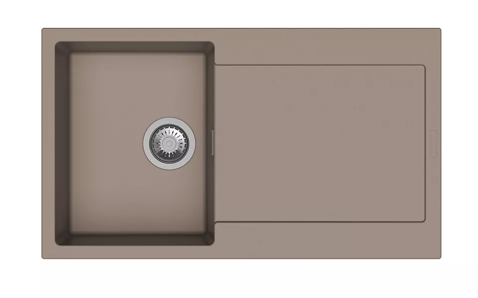 StrongSinks S3 Dřez granit Zala 860 860x500mm s odkapem béžová Strong