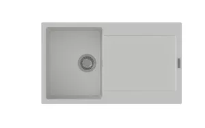 StrongSinks S3 Dřez granit Zala 860 860x500mm s odkapem bílá