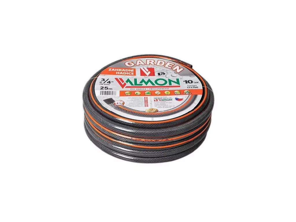 Valmon zahradní hadice GARDEN PVC 3/4" 25 m 1117 SE černá