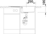 BLANCO 513212 Dřez Metra 5 S bez excentru Silgranit PuraDur antracit Blanco