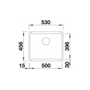 BLANCO 514506 Dřez Subline 500-U keramika PuraPlus bez táhla zářivě bílá Blanco BLANCO 514506 Dřez Subline 500-U keramika PuraPlus bez táhla zářivě bílá Blanco