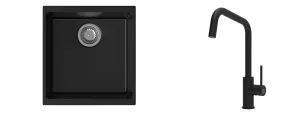K-StrongSinks S3 Set dřez Hron 430x460mm granit černá + Baterie // | Baterie Arda černá, Baterie Arda nerez, Baterie Garonne černá, Baterie Garonne chrom, Baterie Ipoly černá, Baterie Loira černá, Baterie Neris celonerez, Baterie Neris černá, Baterie Neris černá/n., Baterie Rhona chrom, Baterie Seina chrom, Baterie Stréva chrom