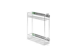 Kuchyňský výsuvný koš Cargo ATM mini NORMA chrom (G2) – 200 mm pravý