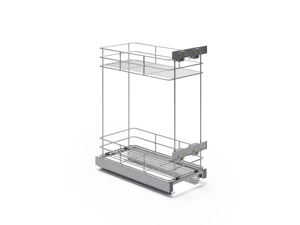 Kuchyňský výsuvný koš Cargo ATM mini NORMA stříbrná (P13) – 300 mm