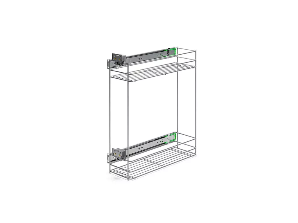 Kuchyňský výsuvný koš Cargo ATM mini NORMA stříbrná (P13) – 200 mm levý
