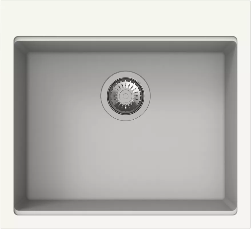 StrongSinks S3 Dřez granit Ipel 560x510mm bez odkapu bílá