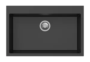 StrongSinks S3 Dřez granit Ipel 780x510mm bez odkapu černá