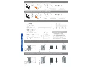 Zásuvka AXIS PRO střední H-120 BARVA Bílá 300-550 mm GTV