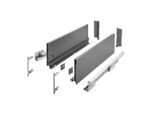 ZÁSUVKA AXIS PRO vysoký H-168 antracit 300-550 mm | 300 mm, 350 mm, 400 mm, 450 mm, 500 mm, 550 mm