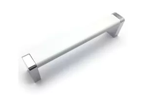 Úchytka SEBI bílá/chrom 96- 256 mm / | 96 mm, 128 mm, 256 mm