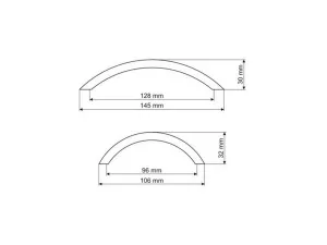 Úchytka UGO G UG 4308/128 chrom satén PLK Gamet