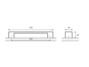 Úchytka SOLDA BA 160 chrom lesk. Hettich Úchytka SOLDA BA 160 chrom lesk. Hettich